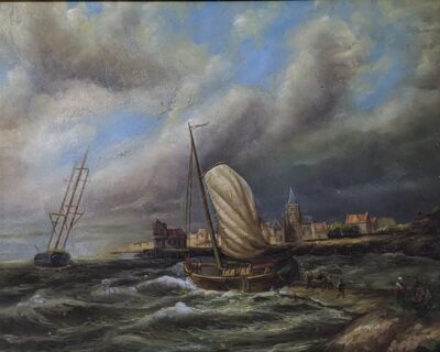SOLD-Oil Painting on Board - Dutch Style
