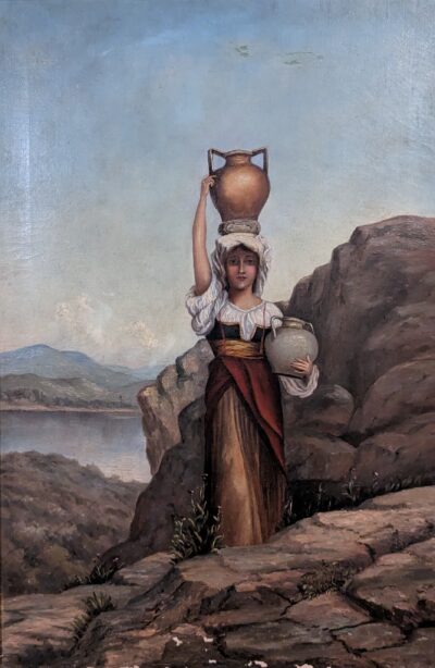 SOLD-Returning from the well reproduction