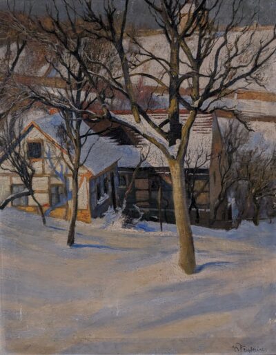 SOLD-Original Oil by Walter Friederici circa 1902