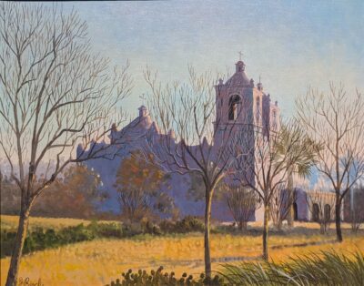 SOLD - Florent Baecke Oil on Canvas Mission San Jose