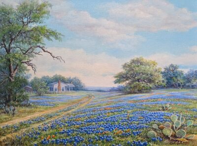 SOLD - Exa Wall "Joyful Morning" Oil on Canvas