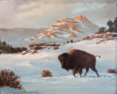 SOLD - Clinton Baermann (1905-1988), American artist, Oil on Board