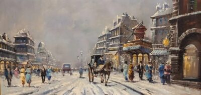 SOLD - Antonio De Vity Oil on Canvas