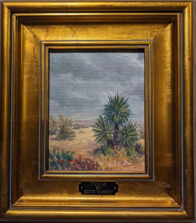 Edith Maskey, Oil on Board "Yucca"