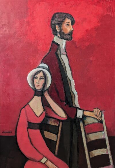 SOLD - Acrylic on Wood Panel by David Adickes