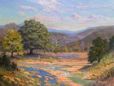David Swantner, Oil on Panel, "Bull Creek Park"