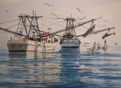 SOLD - Al Barnes Watercolor