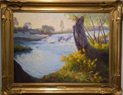 SOLD - Julian Onderdonk "Late Afternoon on the San Marcos River at Martindale, TX"